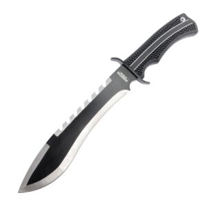 defender-xtreme black stainless 3cr13 steel 16.5" hunting knife machete with sheath