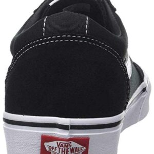 Vans Women's WM Ward Sneaker, Black ((Suede/Canvas) Black/White Iju), 8.5