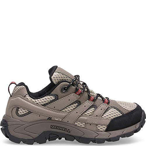 Merrell Moab 2 Low LACE Hiking Sneaker, BARK Brown, 5 US Unisex Big Kid