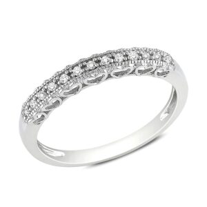 Ginger Lyne Collection Madeline Cubic Zirconia 925 Sterling Silver Anniversary Ring Wedding Band Size 7