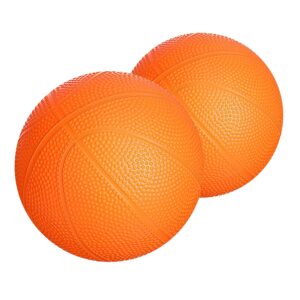 botabee | set of 2 kids basketball - 6 inch mini rubber ball for little tikes - toddler balls for indoor/outdoor play - ideal gift toy for boys - lightweight and soft replacement toys (orange)