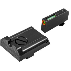 truglo tfx pro tritium and fiber optic xtreme hangun sights for glock pistols, tfx front, adjustable rear sight, multi, one size