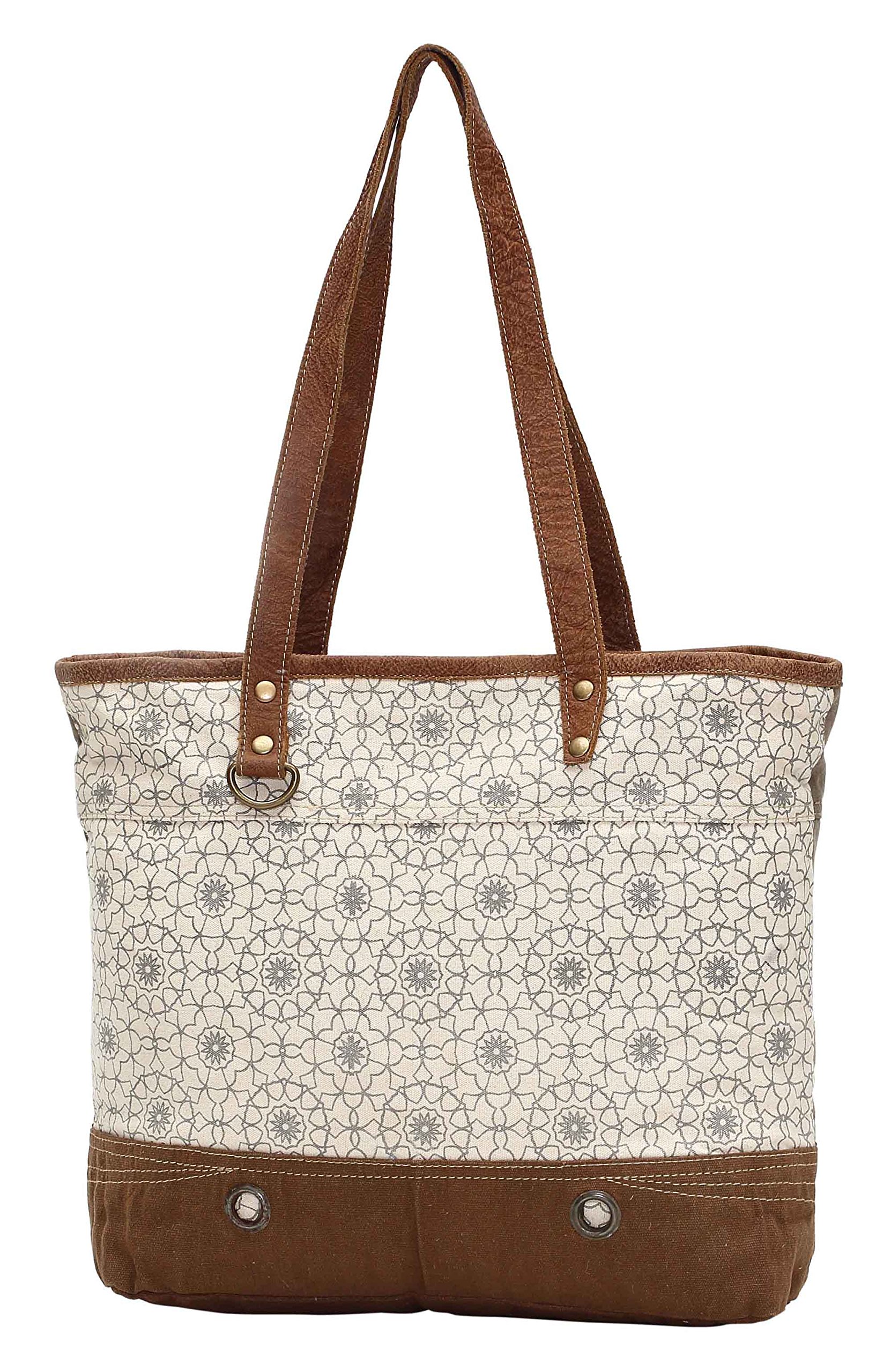 Myra Bags Ferris Wheel Upcycled Canvas Tote Bag S-0941