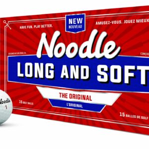 TaylorMade 2018 Noodle Long & Soft Golf Ball, White (Pack of 15)