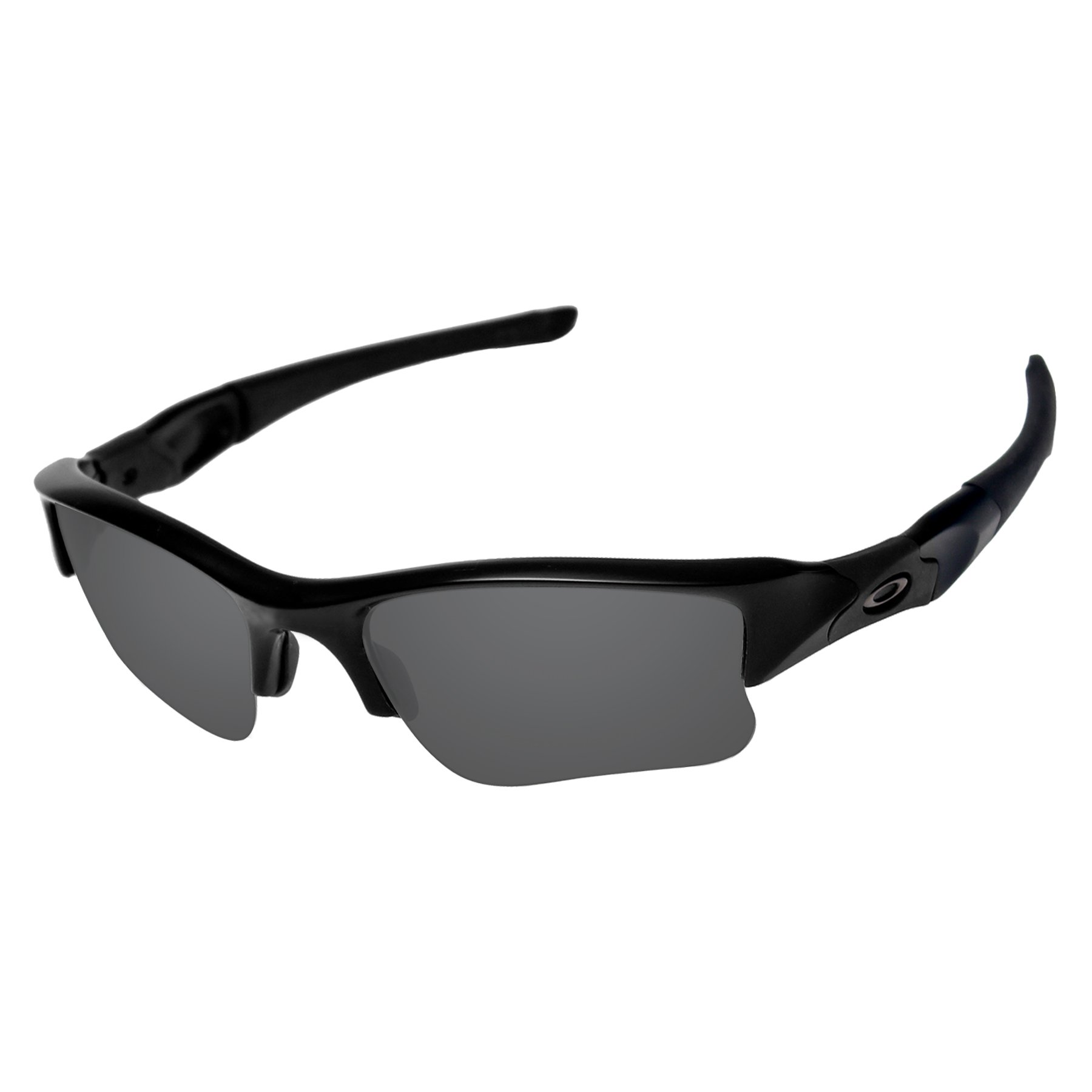 PapaViva Replacement Lenses for Oakley Flak Jacket XLJ OO9009 Sunglass Solid Black Non-polarized