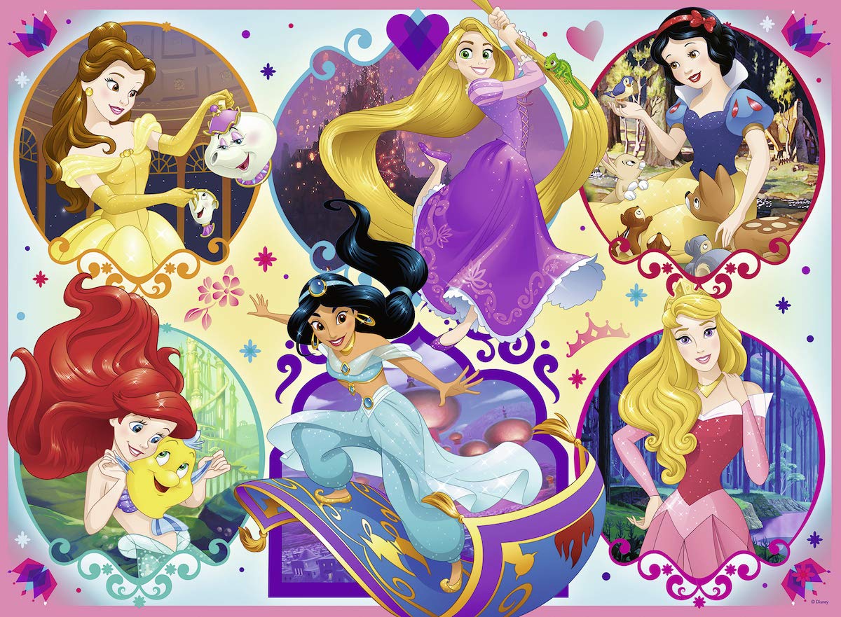 Ravensburger Disney Princesses - 100 Piece Jigsaw Puzzle for Kids | Unique Puzzle Pieces | Premium Quality | Ideal Educational Toy | Perfect