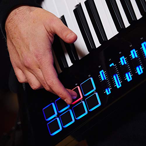 Alesis Vortex Wireless 2 - High-Performance USB MIDI Wireless Keytar Controller with Professional Software Suite Included,Black