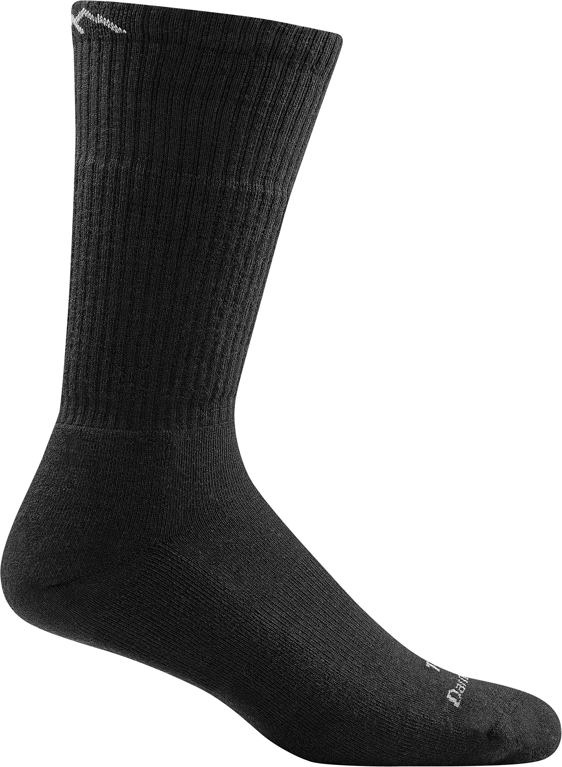 DARN TOUGH Tactical Midweight Boot Sock (Style #T4021) - Black, Large