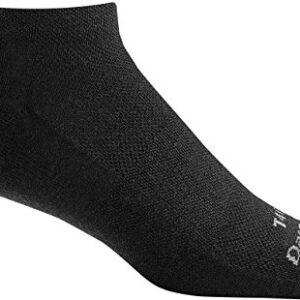 Darn Tough Tactical No Show Light Socks (T4037) Unisex – (Black, Large)