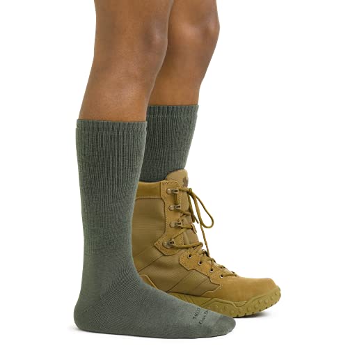 Darn Tough Tactical Boot Extra Cushion Socks (T4033) Unisex – (Coyote Brown, Large)