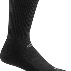 Darn Tough Tactical Micro Crew Light Cushion Socks (T3001) Unisex – (Black, Large)