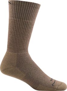 darn tough tactical boot full cushion socks (t4022) unisex – coyote brown, large