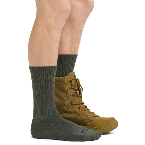 Darn Tough Tactical Boot Full Cushion Socks (T4022) Unisex – Coyote Brown, Large