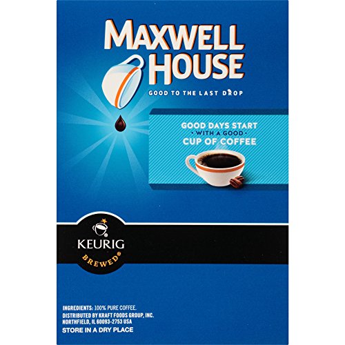 Maxwell House Original Roast Coffee, K-CUP Pods, 18 Count (Pack of 6)