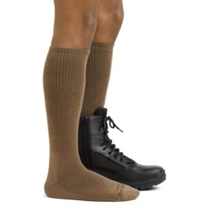 Darn Tough Tactical Over-The-Calf Extra Cushion Socks (T4050) Unisex – (Black, Large)