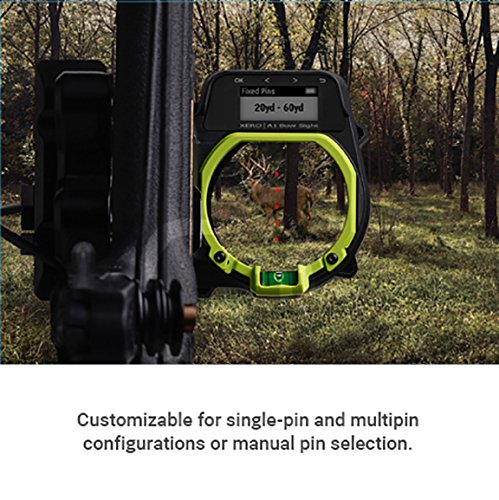 Garmin Xero A1 Bow Sight, 2" Auto-Ranging Digital Bow Sight, LED Pins for Unobstructed Views, Right-Handed