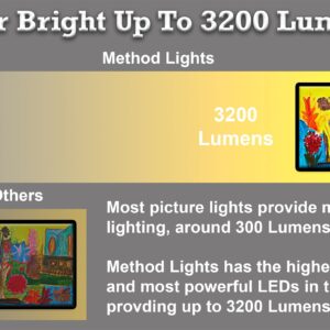 Method Lights ML-Direct Plus Screw in Picture Light LED, Home Improvement Light Fixture Ready & Art Studio