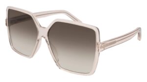 saint laurent sl 232 betty sunglasses 005 nude / brown gradient lens 63 mm