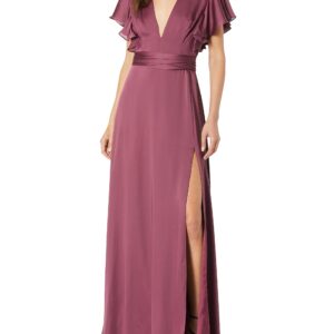 Jill Jill Stuart Women's Gown with Ruffle Sleeves, Pandora, 4