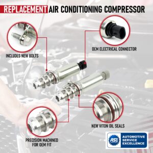 Intake and Exhaust Camshaft Position Actuator Solenoid Valve Kit, Replaces 12655420, 12655421, Compatible with Chevy, GMC 2.0, 2.2, 2.4L - HHR, Cobalt,Equinox, Malibu, G6 and other GM Vehicles