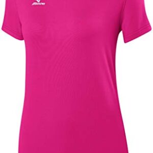 Mizuno Women's Volleyball 2.0 Attack Tee Shirt Shocking Pink