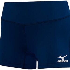 Mizuno mens womens Mizuno Victory 3.5 Inseam Volleyball Shorts, Navy, Medium US