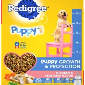 PEDIGREE Puppy Growth & Protection Dry Dog Food Chicken & Vegetable Flavor, 36 lb. Bag