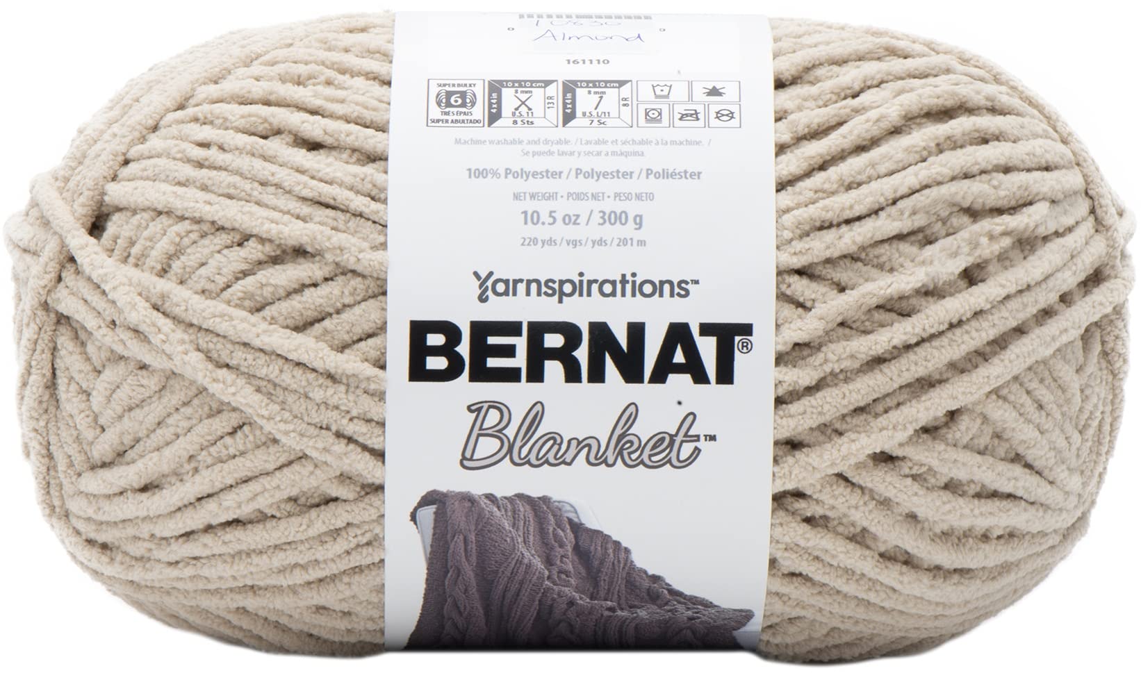 Bernat Almond Yarn Blanket