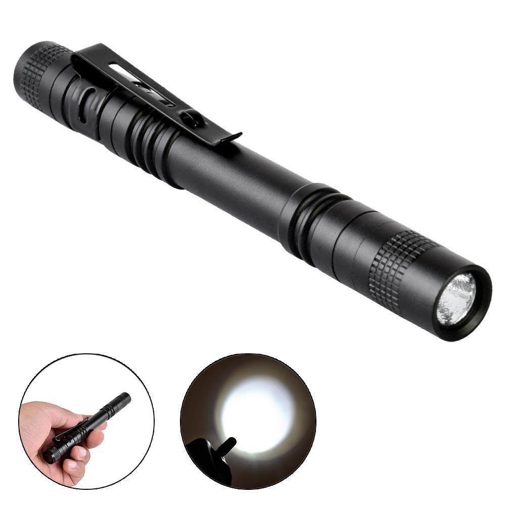 Tileon Pen Flashlight,10PCS Led Pen Light Flashlights with Clip,500 Lumen Mini Flashlight Medical Penlight