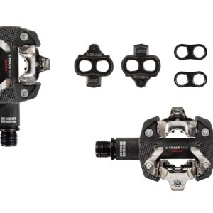 LOOK Cycle - X-TRACK Race Carbon MTB Bike Pedals - Standard SPD Mechanism Compatible - Clipless Pedal - Carbon Body - Chromoly+ Axle - Large Platform - Extremely Reliable Clipless Pedals