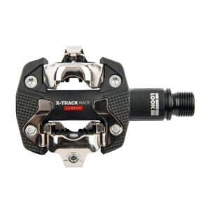 LOOK Cycle - X-TRACK Race Carbon MTB Bike Pedals - Standard SPD Mechanism Compatible - Clipless Pedal - Carbon Body - Chromoly+ Axle - Large Platform - Extremely Reliable Clipless Pedals