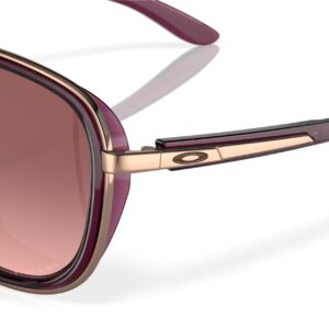 Oakley Women's OO4129 Split Time Aviator Sunglasses, Crystal Raspberry/G40 Black Gradient, 58 mm