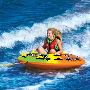 WOW Sports - UTO Galaxy Towable Tube for Boating - 1 to 2 Person Towable - Easy To Inflate - Great For Kids & Adults