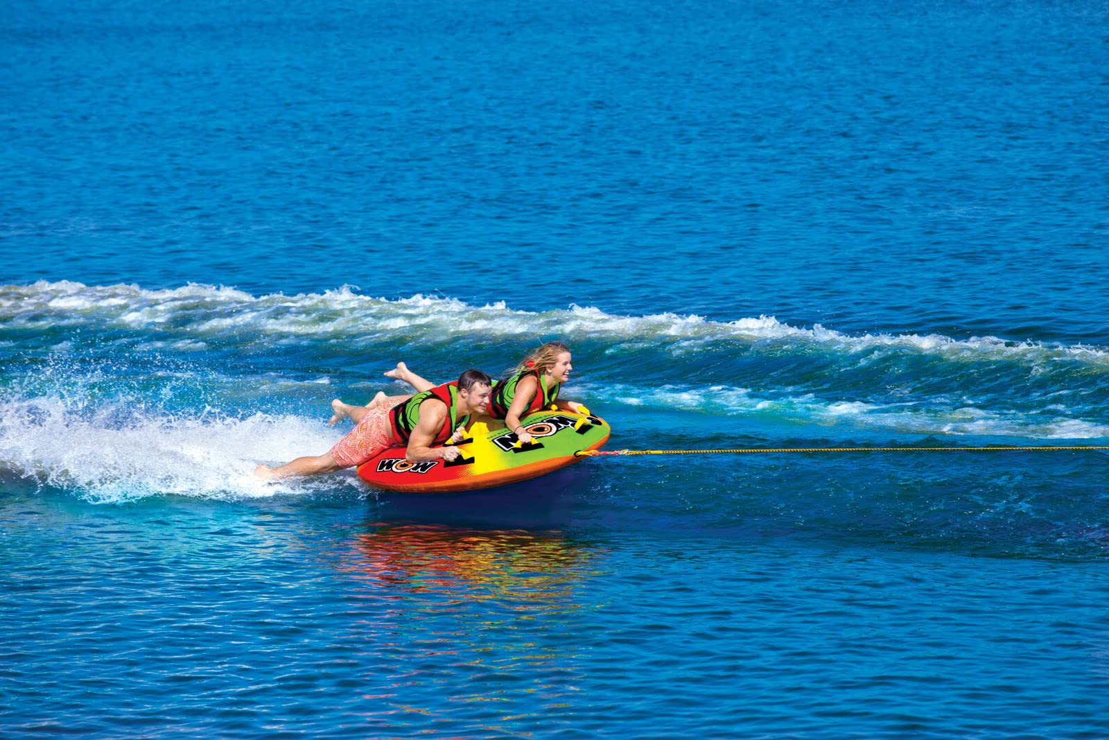 WOW Sports - UTO Galaxy Towable Tube for Boating - 1 to 2 Person Towable - Easy To Inflate - Great For Kids & Adults