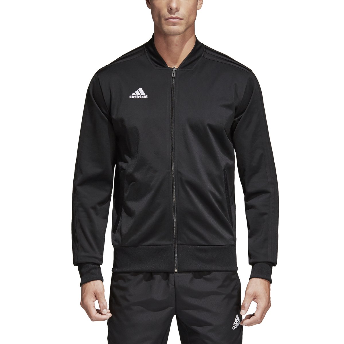 adidas Men's Condivo 18 Polyester Jacket Black/White Small