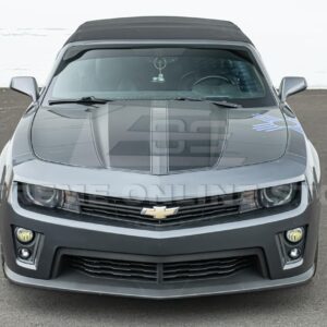 Replacement For 2010-2013 Chevrolet Camaro | ZL1 Style Front Replacement Bumper Cover Upper Lower Grille With Fog Lights