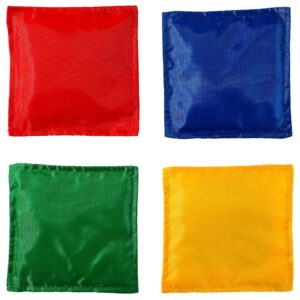 Franklin Sports 5" x 5" Nylon Bean Bags (Set of 12) - Perfect for use in schools