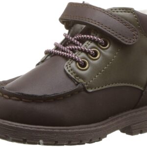 OshKosh B'Gosh Boys' Haslett Ankle Boot, brown, 10 M US Toddler