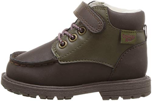 OshKosh B'Gosh Boys' Haslett Ankle Boot, brown, 10 M US Toddler