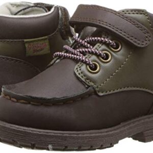 OshKosh B'Gosh Boys' Haslett Ankle Boot, brown, 10 M US Toddler