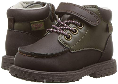 OshKosh B'Gosh Boys' Haslett Ankle Boot, brown, 10 M US Toddler