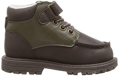 OshKosh B'Gosh Boys' Haslett Ankle Boot, brown, 10 M US Toddler