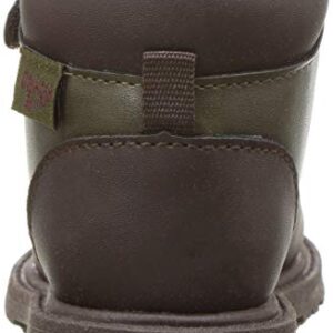 OshKosh B'Gosh Boys' Haslett Ankle Boot, brown, 10 M US Toddler