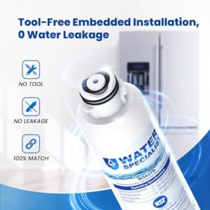 Waterspecialist DA29-00020B Samsung Water Filter for Refrigerators, Replacement for Samsung Water Filter DA29-00020B, HAF-CIN, RS25J500DSR, RF28HMEDBSR, HAF-CIN/EXP, RF4287HARS, RF28HFEDBSR, 3 Filters