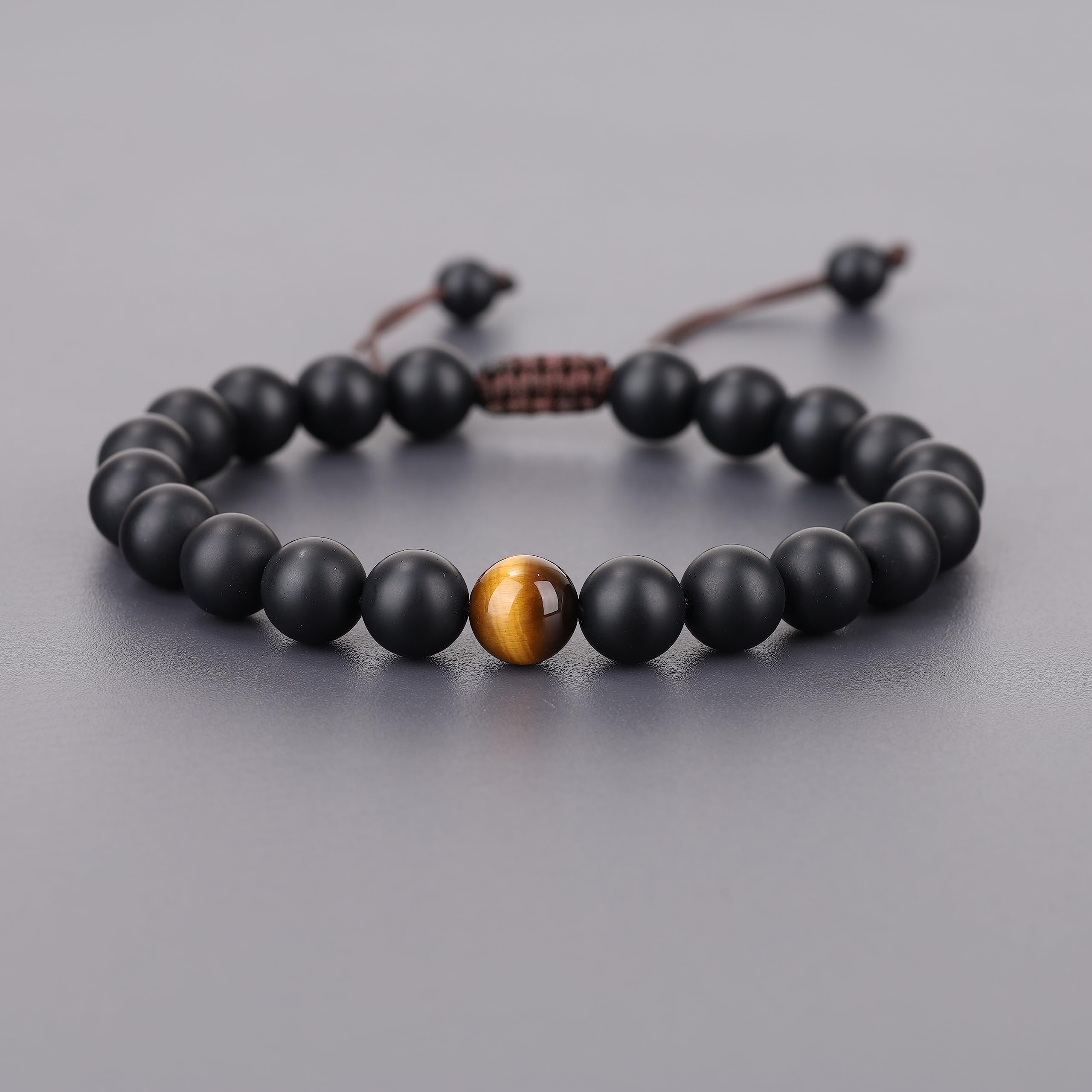 COAI You Complete Me Onyx Tiger Eye Stone Bracelets for Couples