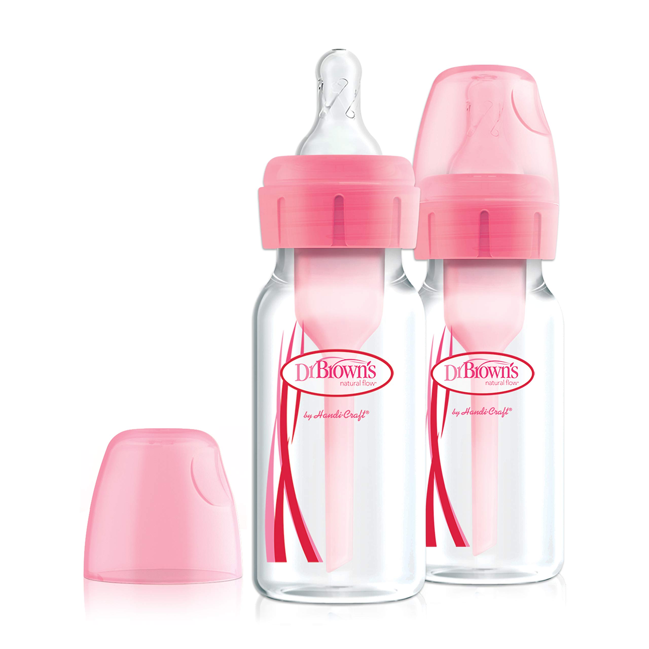 Dr. Brown's Baby First Year Transition Options Baby Bottles Gift Set, Pink