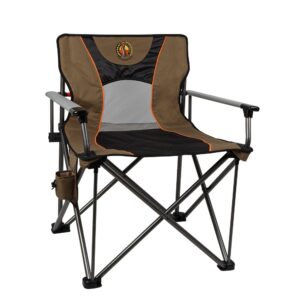 Bushtec Adventure Charlie Folding Fisherman Sportsman Camping Chair with Solid Arms 440 lbs max