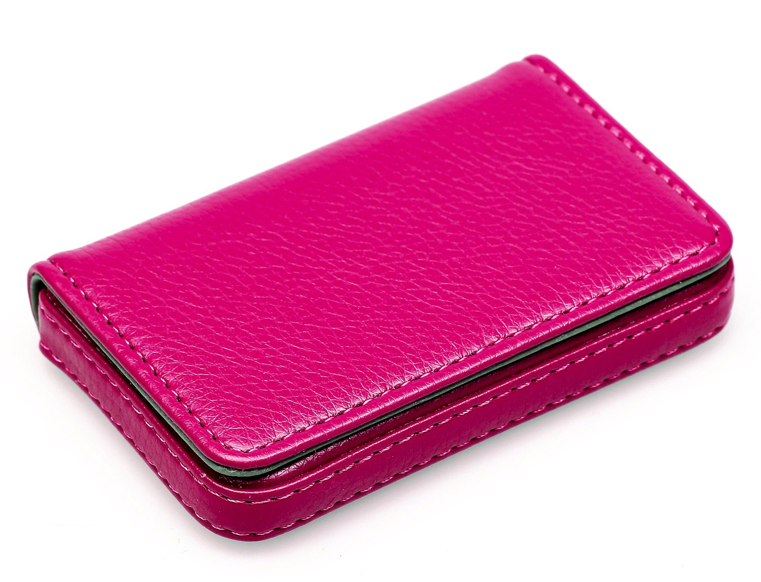 RFID Blocking Wallet - Minimalist Leather Business Credit Card Holder - Rose