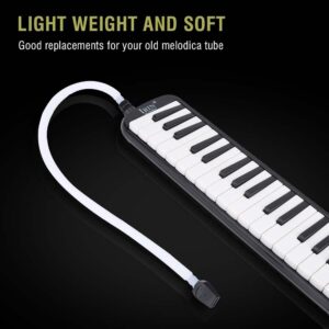 Melodica Tube, 57cm Long Flexible Plastic Pianica Tube Melodica Mouthpiece with a Black Mouthpiece Melodica Replacement Tube Melodica Melodica Hose