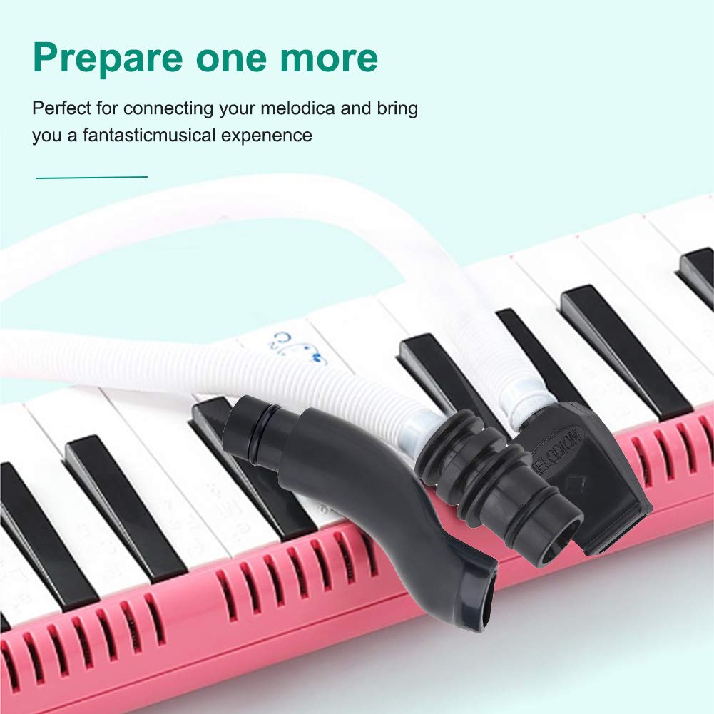 Melodica Tube, 57cm Long Flexible Plastic Pianica Tube Melodica Mouthpiece with a Black Mouthpiece Melodica Replacement Tube Melodica Melodica Hose